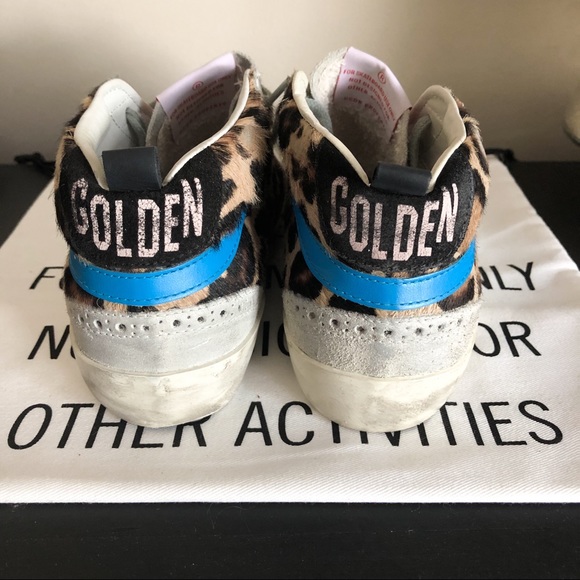 Golden Goose Leopard Pony Hair Mid Stars (Size 35) - Picture 5 of 10